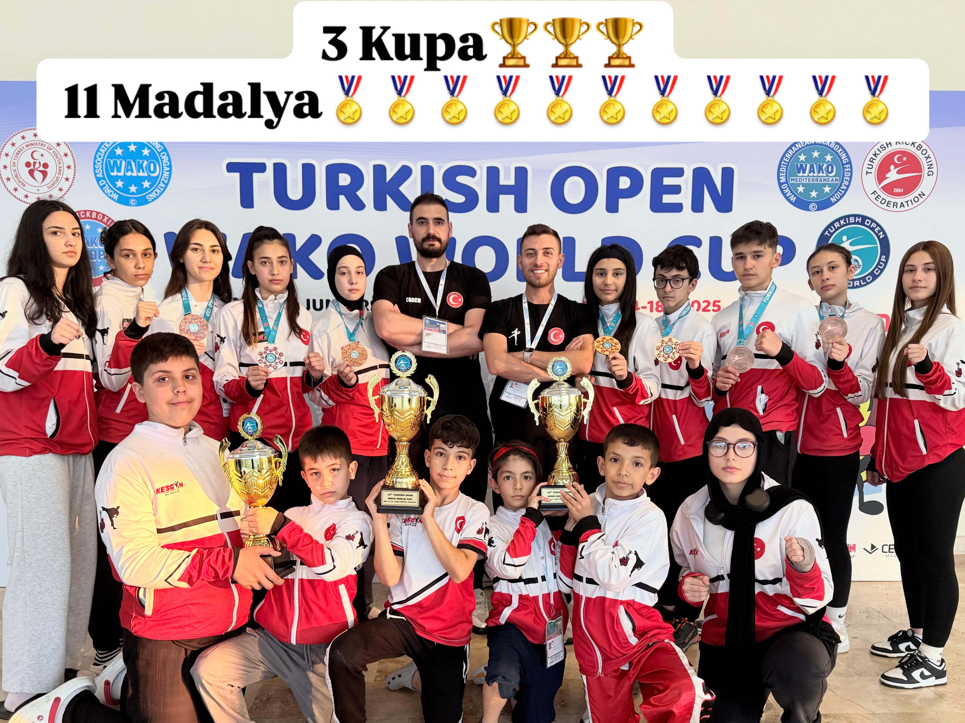 İNTERNATİONAL WORLD CUP  2025 YILI (14-18 MAYIS) ANTALYA KESGİN TEAM  	WORLD CUP ŞAMPİYONASI 3 KUPA  	WORLD CUP ŞAMPİYONASI  11 MADALYA